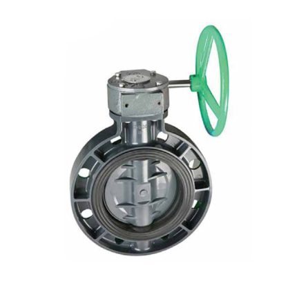 شیرپروانه‌ای پلیمری گیربکسی UPVC