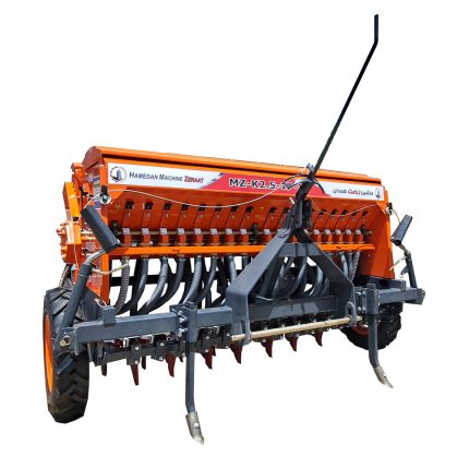 بذرکار کودکار خطی‌کار 2.5 متری 17 ردیفه با مخزن ریزدانه